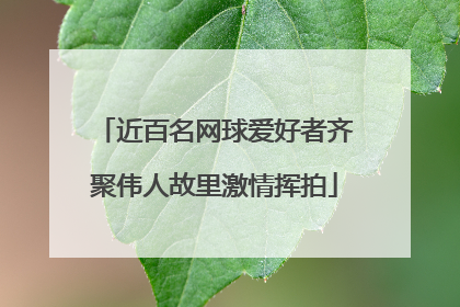 近百名网球爱好者齐聚伟人故里激情挥拍